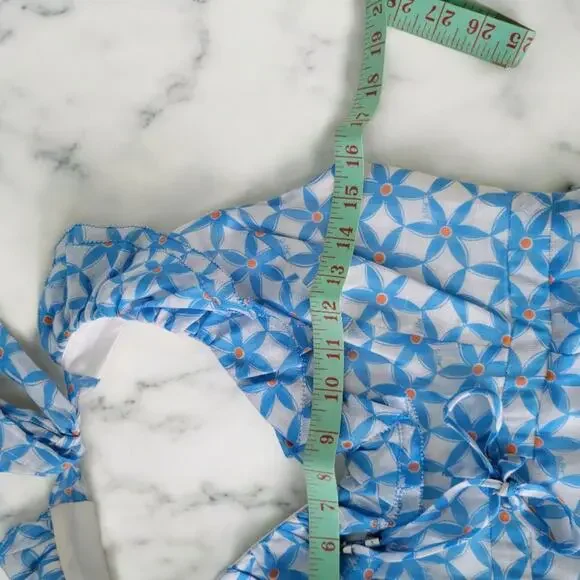 Beachy Lilly Pulitzer Y2K baby doll silk dress sea star dress size 2 - Picture 9 of 13